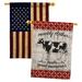 Breeze Decor Farm Cow 2-Sided Polyester 40 x 28 in. House Flag in Black/Gray/Red | 40 H x 28 W in | Wayfair BD-FA-HP-110121-IP-BOAA-D-US18-WA