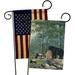 Breeze Decor Bears Campsite 2-Sided Polyester 18 x 13 in. Garden Flag in Black/Brown/Green | 18.5 H x 13 W in | Wayfair