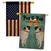 Breeze Decor Pug & Brewing 2-Sided Polyester 40 x 28 in. House Flag in Black/Green | 40 H x 28 W in | Wayfair BD-PT-HP-110111-IP-BOAA-D-US18-WA