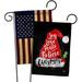 Ornament Collection Joy Love Peace Christmas 2-Sided Polyester 18.5 x 13 in. Garden Flag in Black/Red/White | 18.5 H x 13 W in | Wayfair