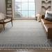 Blue/Navy 48 x 0.39 in Indoor Area Rug - Langley Street® Aldeline Southwestren Handmade Flatweave Ivory/Navy Area Rug | 48 W x 0.39 D in | Wayfair