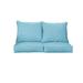 Sand & Stable™ Deep Horizon Indoor/Outdoor Sunbrella Loveseat Cushion Acrylic, Polyester in Blue | 5 H x 22.5 W x 22.5 D in | Wayfair