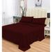 Latitude Run® Briette 1800 Thread Count Rayon from Bamboo Sheet Set Rayon from Bamboo/Rayon in Red | Twin | Wayfair