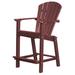 Wildridge Classic 26" High Outdoor Chair Plastic/Resin in Brown | 37 H x 25.5 W x 28.5 D in | Wayfair LCC-251-Cherry Wood