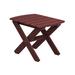 Wildridge Classic Rectangular Outdoor Side Table Plastic | 17 H x 21 W x 16 D in | Wayfair LCC-228-Cherry Wood