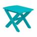 Wildridge Classic Rectangular Outdoor Side Table Plastic in Blue | 17 H x 21 W x 16 D in | Wayfair LCC-228-ARUBA