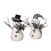 The Holiday Aisle® 2 Piece Holiday Snowmen Set | 18 H x 7 W x 7 D in | Wayfair 87D3C86BDA49426EBACD5690BC849A77