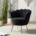 Barrel Chair - Etta Avenue™ Hendrix Barrel Chair Wood/Polyester/Fabric in Black | 31 H x 30 W x 28 D in | Wayfair DD837E8ED24E4927B3E654EC49AED2B7