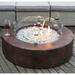 17 Stories Langport 13" H x 42" W Magnesium Oxide Propane Outdoor Fire Pit Table in Brown | 19 H x 42 W x 42 D in | Wayfair