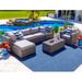 Latitude Run® Sorrento 7 Piece Rattan Sectional Seating Group w/ Sunbrella Cushions Synthetic Wicker/All - Weather Wicker/Wicker/Rattan | Outdoor Furniture | Wayfair