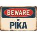 SignMission Beware of Pika Sign Aluminum in Blue/Brown/Gray | 7 H x 10 W x 0.1 D in | Wayfair Z-A-710-BW-Pika