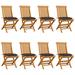 Red Barrel Studio® Patio Chairs Outdoor Bistro Folding Chair w/ Cushions Solid Wood Teak Wood in Brown | 35.04 H x 22.84 W x 23.62 D in | Wayfair