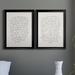 Everly Quinn Letter To A Lover I Premium Framed Print - Ready To Hang Canvas in Gray | 24.5 H x 37 W x 1 D in | Wayfair