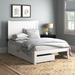 Three Posts™ Teen Jaheim Solid Wood Storage Platform Bed Wood in White | 47.625 H in | Wayfair 7F4B5FD347F24E3CA794F427AB964760