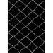 White 59 x 32 x 1.38 in Indoor Area Rug - Corrigan Studio® Asten Geometric Cream/Black Area Rug Metal | 59 H x 32 W x 1.38 D in | Wayfair