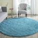 Blue 79 x 2 in Indoor Area Rug - Ebern Designs Rizco Handmade Shag Turquoise Area Rug Polypropylene | 79 W x 2 D in | Wayfair