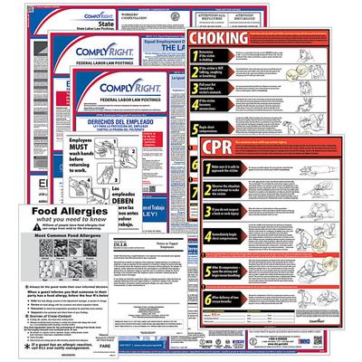 ComplyRight Federal (Bilingual), State, and Restaurant 1 Year Labor Law Poster Service - Arizona U1200CBORESTAZ