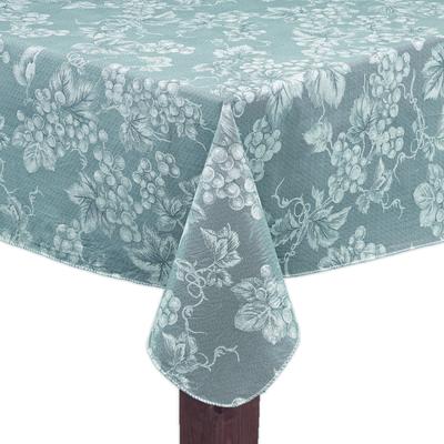 Wide Width GRAPEVINE Tablecloth by LINTEX LINENS in Blue (Size 52