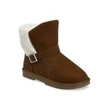 Women's Faux Suede With Berber Back Ankle Boot by GaaHuu in Tan (Size 6 M)