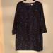 J. Crew Dresses | J Crew Dress Black, Royal Blue, Aqua Print 2 | Color: Black/Blue | Size: 2