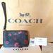 Coach Bags | Nwt Authentic Coach Signature Floral Wristlet | Color: Brown/Pink | Size: Os