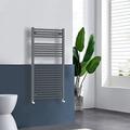 Warmehaus Straight Heated Towel Rail Radiator Anthracite 1200 x 600mm Grey Bathroom Ladder Radiator Towel Warmers for Bathroom Kitchen