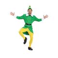 Adults Christmas Elf Costumes Jacket Hat Halloween Party Dress Up Santa Clothing 2XL