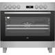 Beko GF17300GXNS 90cm Electric Range Cooker with Ceramic Hob - Stainless Steel - A Rated