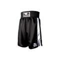 Boxing Short with Contrast Panels (White/Black, X-Large)