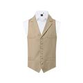 Dobell Mens Gold Buff Morning Suit Waistcoat Regular Fit Single Breasted Notch Lapel-L (42-44in)