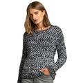 Roman Originals Women's Fluffy Knit Jumper Sweater - Ladies Fashion Jumpers for Casual Everyday Laidback Formal Autumn Winter Warm Cosy Wear Crew Neck Sweaters - Black - Size 12