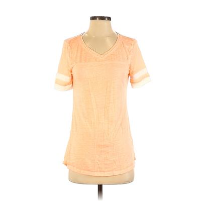 Maurices Short Sleeve T-Shirt: Orange Tops - Women's Size Small
