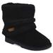 GaaHuu Faux Suede Berber Cuff Bt - Womens 10 Black Boot Medium