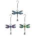 The Holiday Aisle® 3 Piece Willimantic Dragonfly Ornaments Long Home Decoration Figurine Set Resin in Blue/Green/Indigo | Wayfair