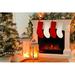 The Holiday Aisle® 20 in Christmas Holiday Stockings Red & Cream Cable Knit Stockings in Brown/Red | 20 H x 6 W in | Wayfair