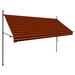 Arlmont & Co. Retractable Awning w/ Hand Crank & LEDs Sunshade Patio Shelter | 3 H x 98.4 W x 0 D in | Wayfair EB5E313D2B45409CB9A17D047864833C