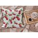 East Urban Home Ambesonne Fruit Fluffy Throw Pillow Cushion Cover, Cherry Design Fresh Berry Fruit Summer Green Garden Macro Digital Print | Wayfair