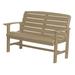 Wildridge Manufactured Wood Garden Outdoor Bench Plastic in Brown | 34 H x 56 W x 24 D in | Wayfair LCC-226-Weathered Wood