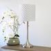 Everly Quinn Sommerville 21" Table Lamp Metal/Fabric in Gray | 21.25 H x 8 W x 8 D in | Wayfair 7E903D42564A47B29AEEEC70B2A876E6