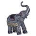 Bungalow Rose Jacqualyne Thai Elephant w/ Trunk up Figurine Resin | 6.5 H x 5 W x 3.75 D in | Wayfair 297BAB574E3941889B48CFCBE195FCFD