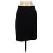 J.Crew Casual Skirt: Black Solid Bottoms - Women's Size 0 Petite