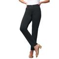 Plus Size Women's True Fit Stretch Denim Straight Leg Jean by Jessica London in Black (Size 28 T) Jeans