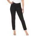 Plus Size Women's Comfort Waist Stretch Denim Straight Leg Jean by Jessica London in Black (Size 28) Pull On Stretch Denim