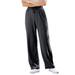 Plus Size Women's Sport Knit Straight Leg Pant by Woman Within in Heather Charcoal (Size 1X)