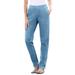 Plus Size Women's Straight Leg Fineline Jean by Woman Within in Light Stonewash (Size 26 WP)