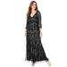 Plus Size Women's Beaded Dress by Roaman's in Black (Size 20 W) Formal Evening