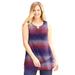 Plus Size Women's Monterey Mesh Tank by Catherines in Red White Blue Dot (Size 4X)
