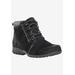 Women's Delaney Bootie by Propet in Black Suede (Size 11 XX(4E))