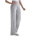 Plus Size Women's Everyday Stretch Knit Wide Leg Pant by Jessica London in Heather Grey (Size 34/36) Soft Lightweight Wide-Leg