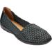Women's The Bethany Slip On Flat by Comfortview in Black Metallic (Size 7 M)